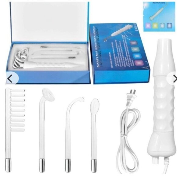 Portable high frequency. Perfect for acne, enlarged pores, anddark circles